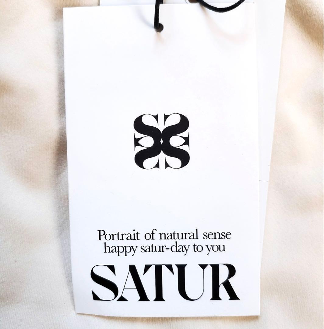 未使用⭐︎SATUR セター クロップド リンガー Tシャツ ホワイト［B5］