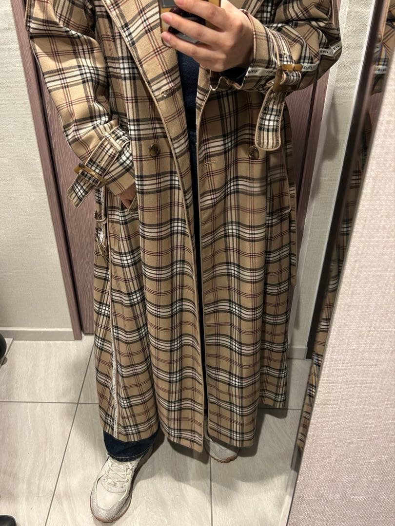 ※値下げ AmeriVINTAGEパスコードチェックトレンチコート