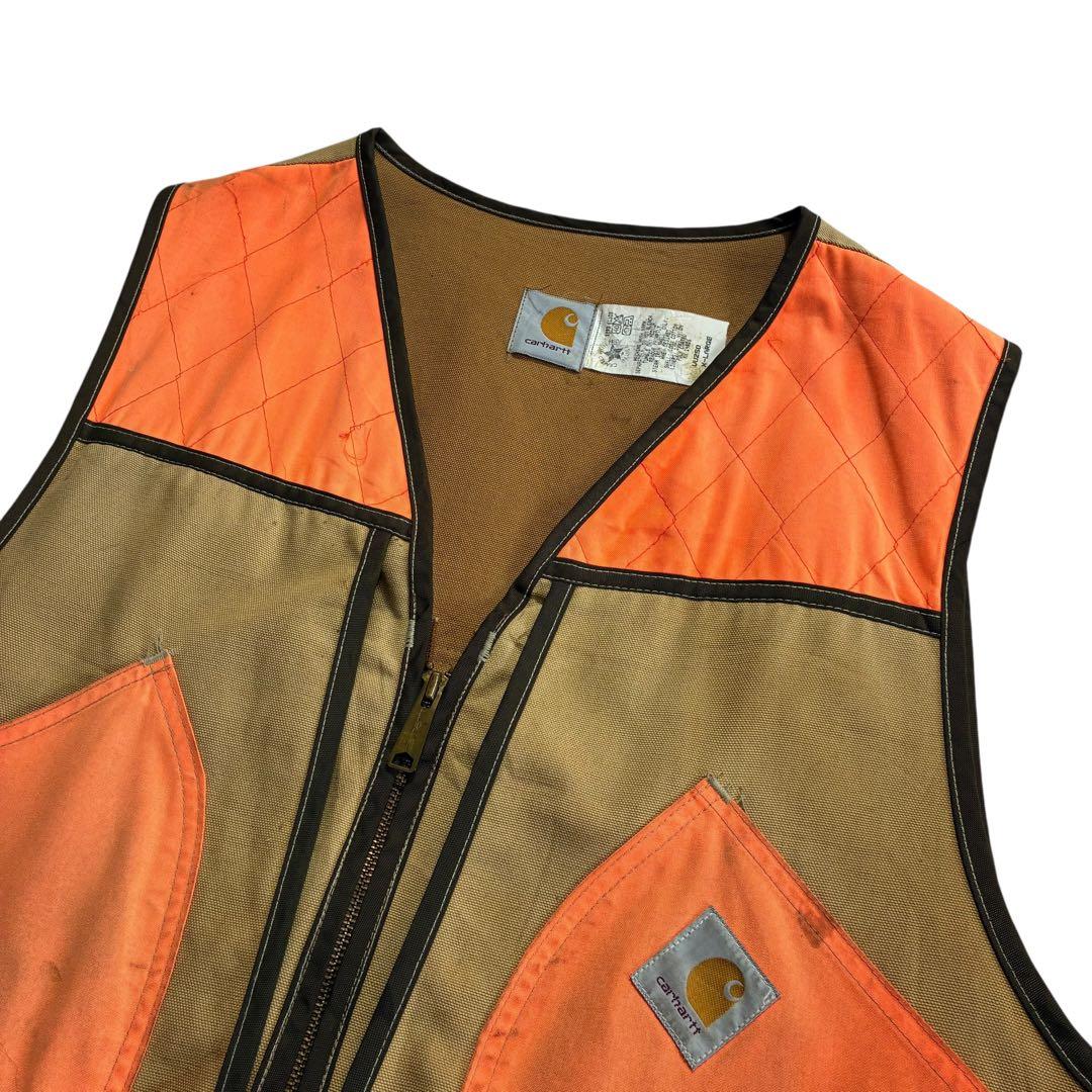 80s 90s USA製 Carhartt ダック ハンティングベスト XL