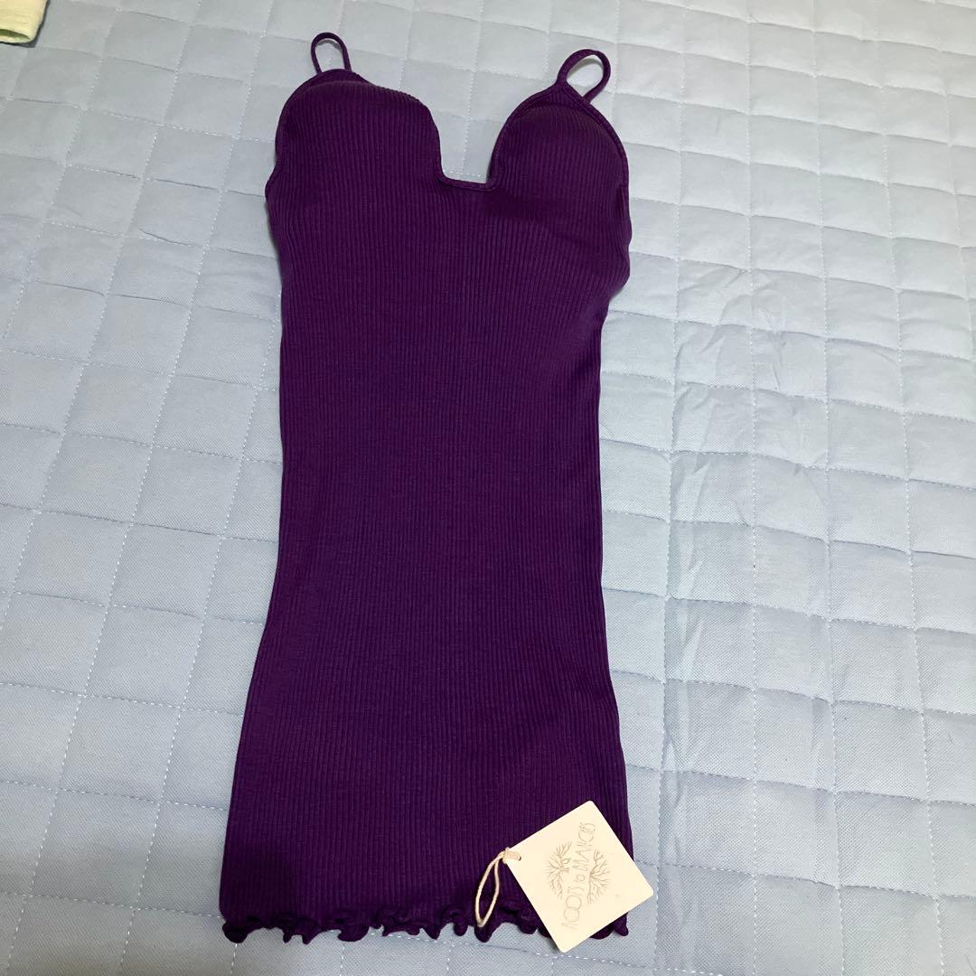 PEPEさま！ HAKUJI ハクジ　キャミソール　シルクコットン　新品タグ付