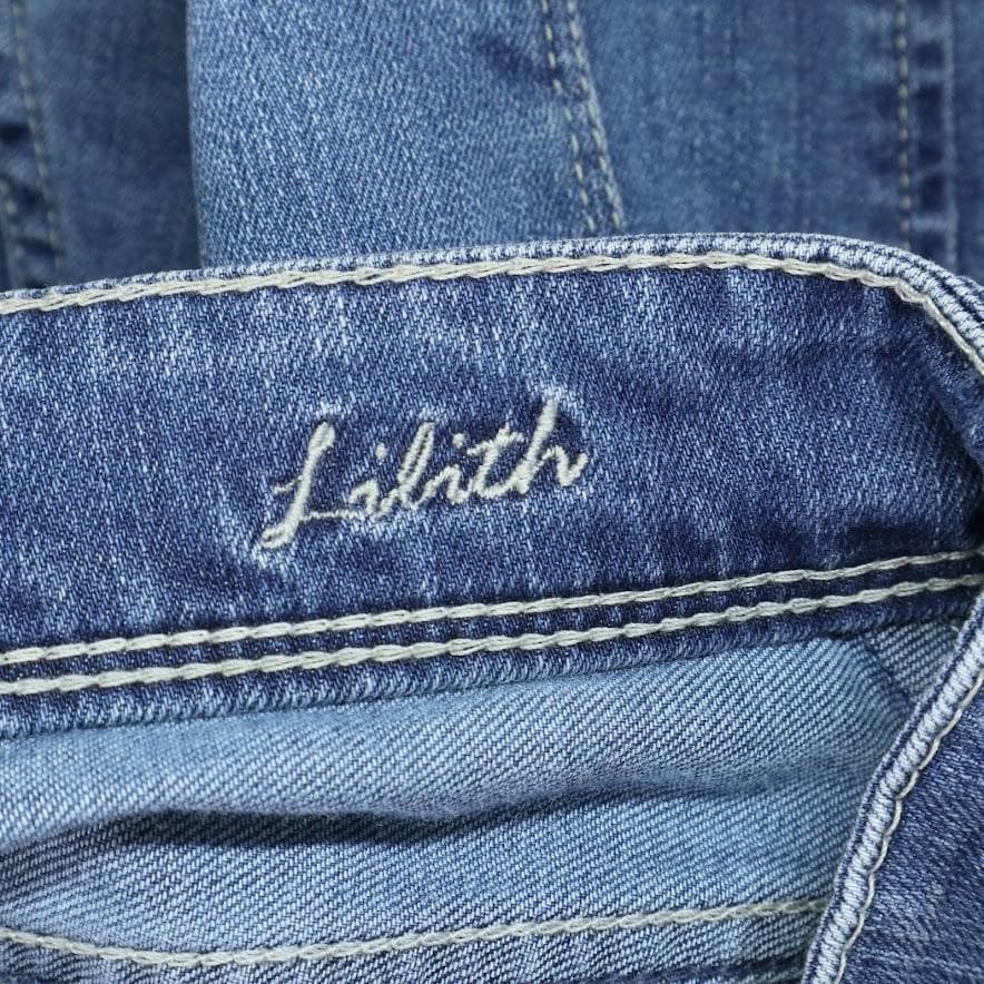 【新品】YANUK ヤヌーク　LILITH ワイドストレートデニムパンツ 22