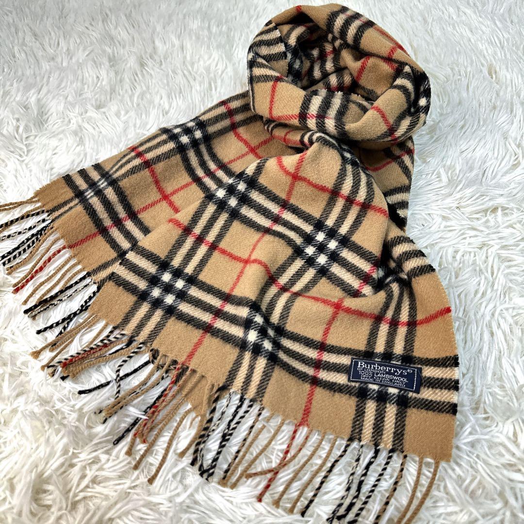 Burberrys マフラー ラムウール100% ノバチェック 定番カラー