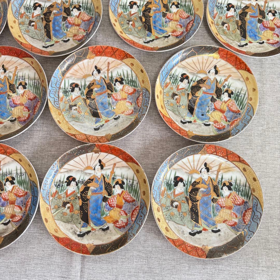 古伊万里 色絵 皿 小皿 時代 飾り皿 菓子皿 骨董 蔵出し アンティーク