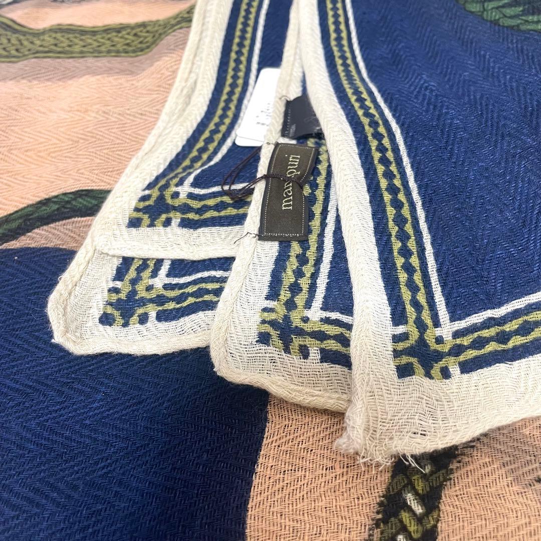 manipuri マニプリ 特注インドストール ミックス素材 ジョッキー柄