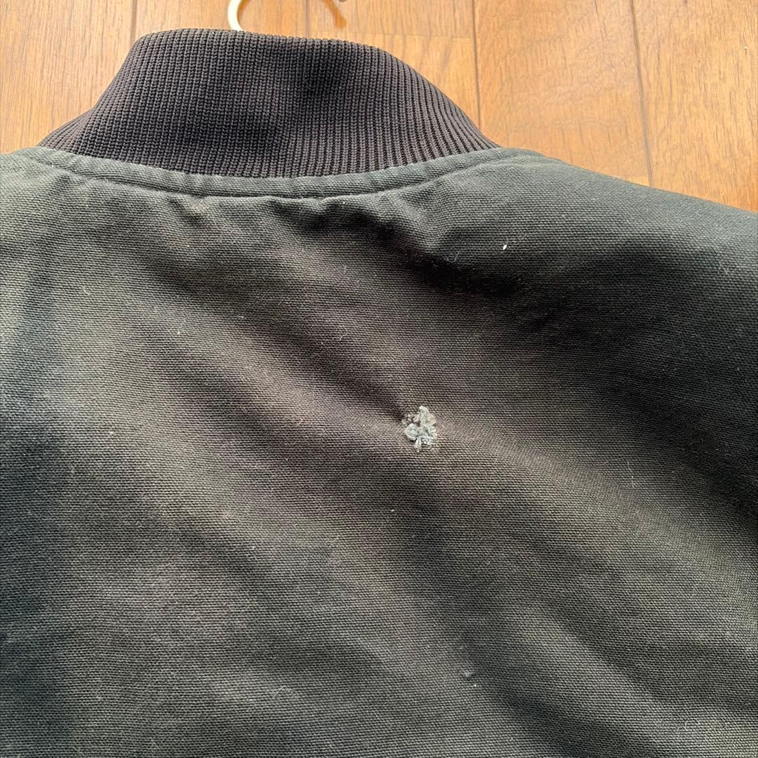 【USA製】Carhartt ダックベスト フェードブラック90s古着