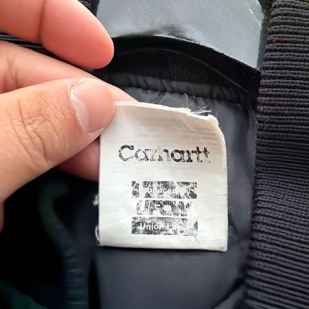 【USA製】Carhartt ダックベスト フェードブラック90s古着