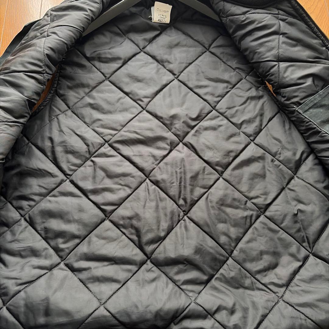 【USA製】Carhartt ダックベスト フェードブラック90s古着