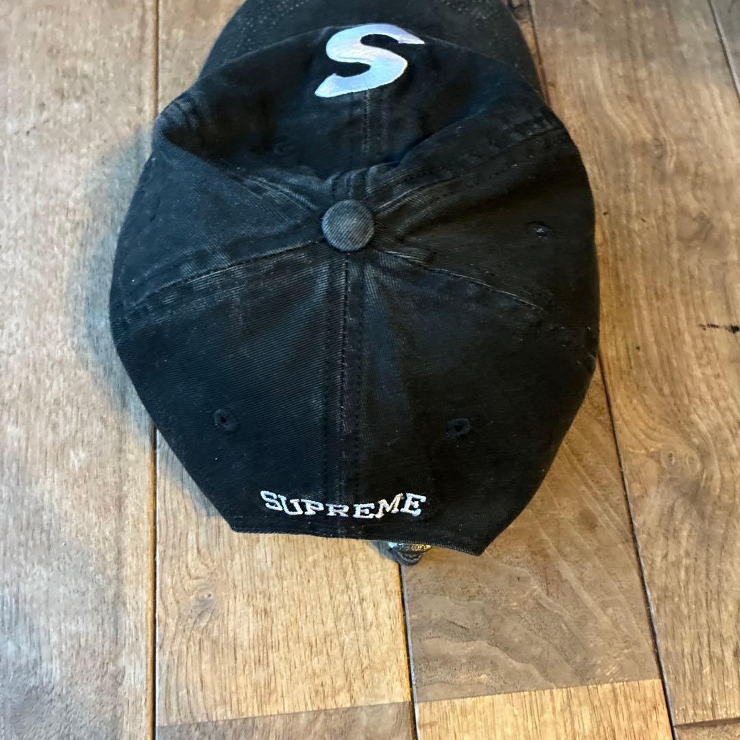 SUPREME ブラックキャップ Sロゴ