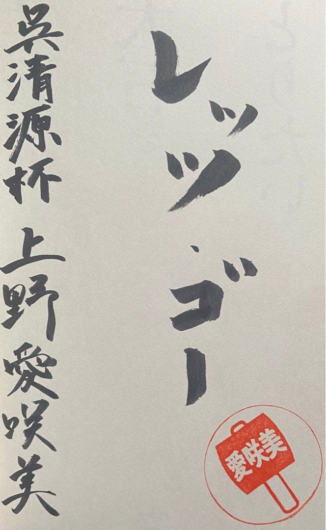 君の大石をとりたい 上野愛咲美 直筆サイン本 新品未読品 レッツ・ゴー