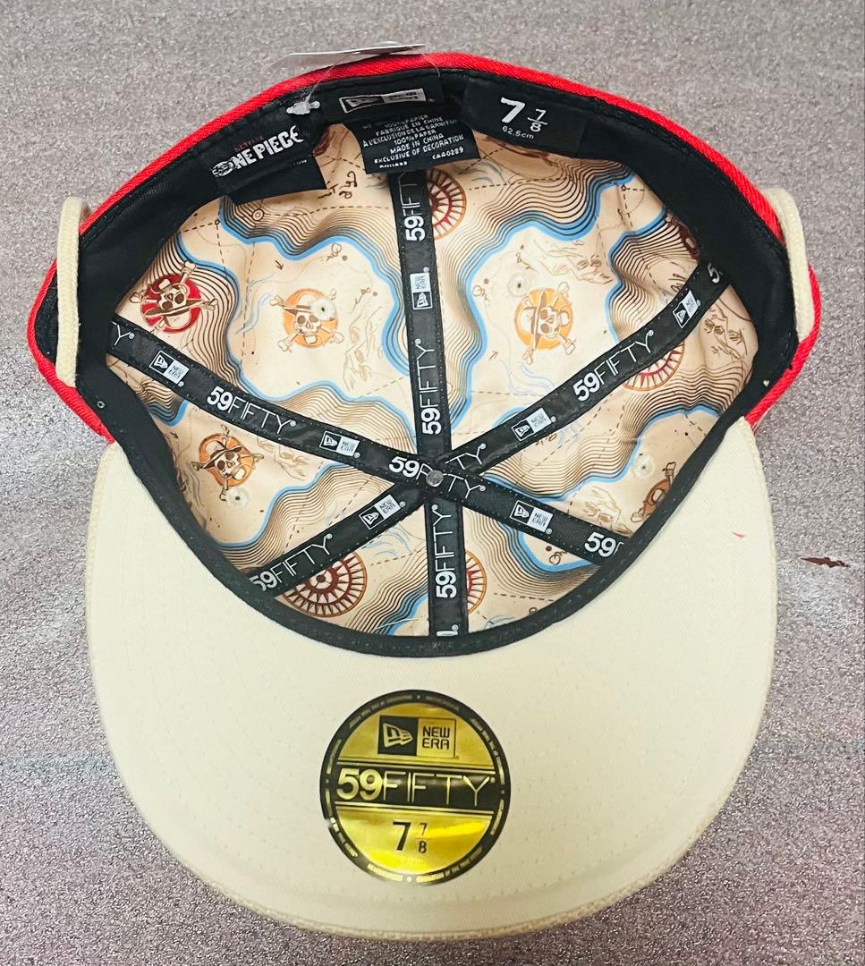 ニューエラ 59FIFTY ワンピースコラボ キャップ 7 7/8 ストロー