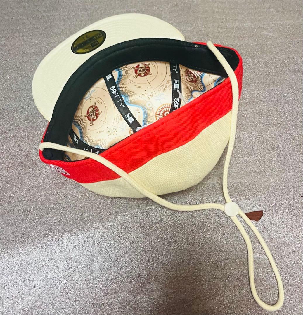 ニューエラ 59FIFTY ワンピースコラボ キャップ 7 7/8 ストロー