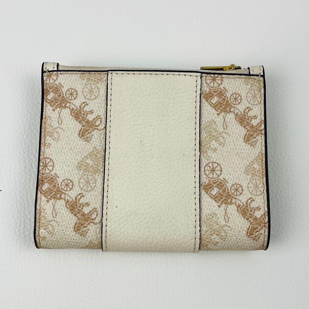 美品✨ COACH コーチ バイフォールド スナップ ウォレット ウィズ ホース