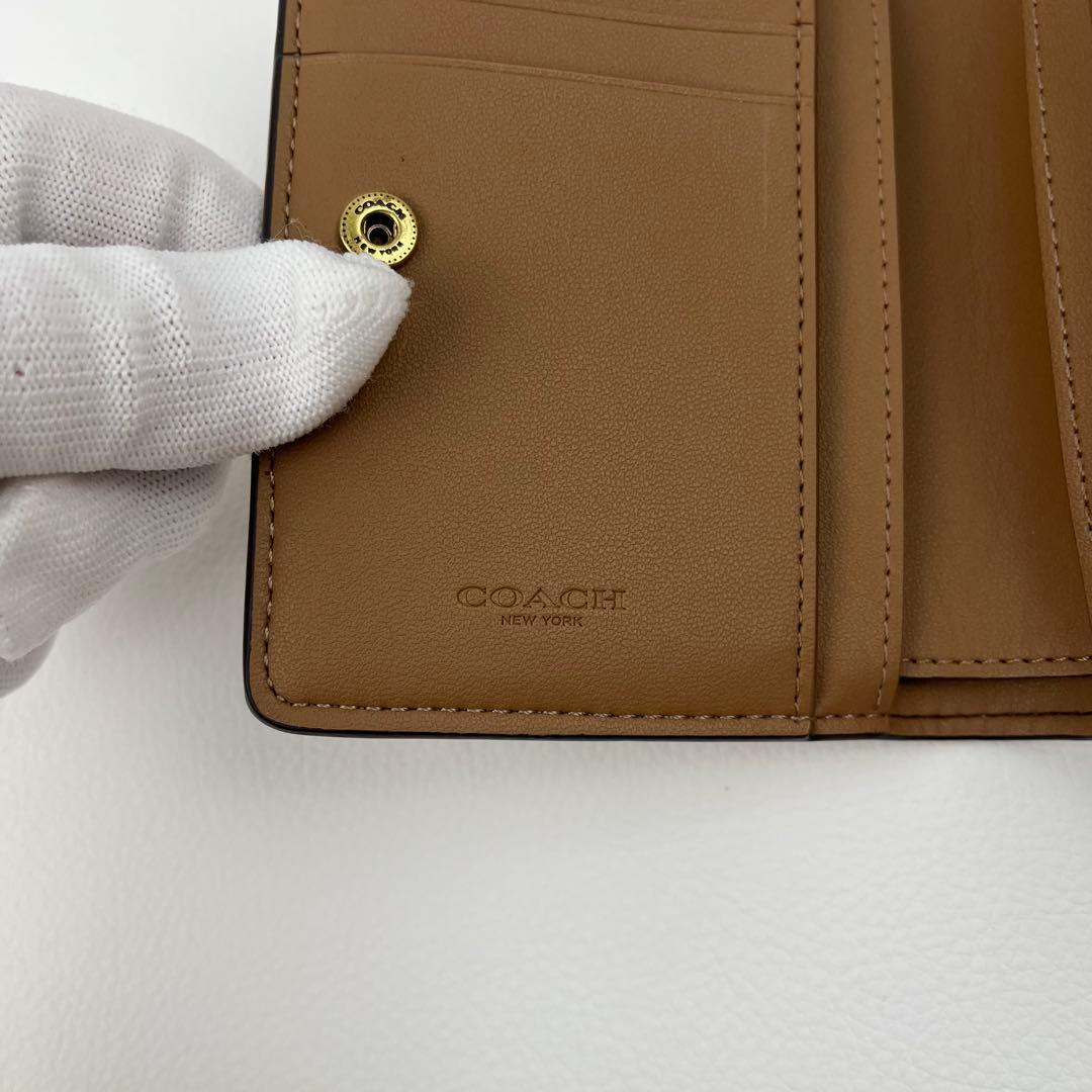 美品✨ COACH コーチ バイフォールド スナップ ウォレット ウィズ ホース