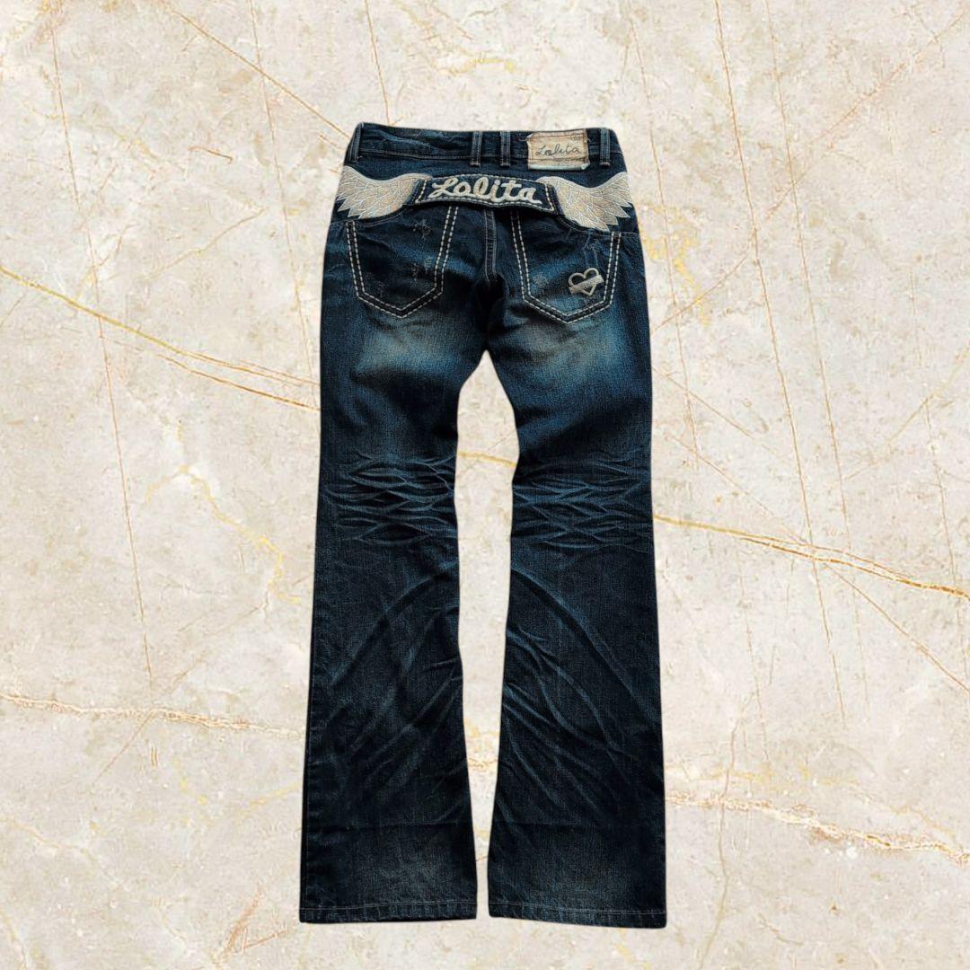 LOLITA JEANS フレアデニム 刺繍デニム Y2K ヴィンテージ