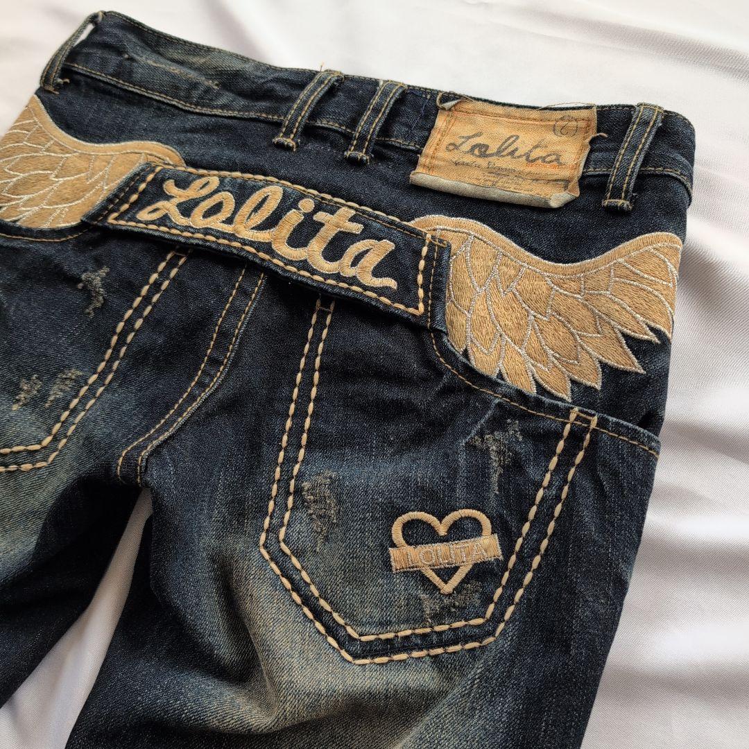 LOLITA JEANS フレアデニム 刺繍デニム Y2K ヴィンテージ