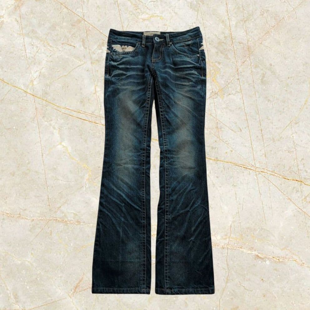 LOLITA JEANS フレアデニム 刺繍デニム Y2K ヴィンテージ