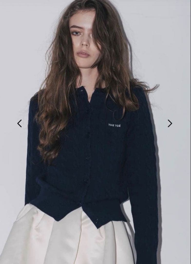 THE TOÉ ネイビー TOÉ Baker Cardigan