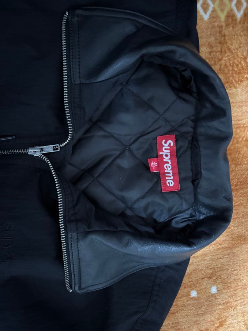 ジャケット・アウター Supreme Leather Collar Utility Jacket