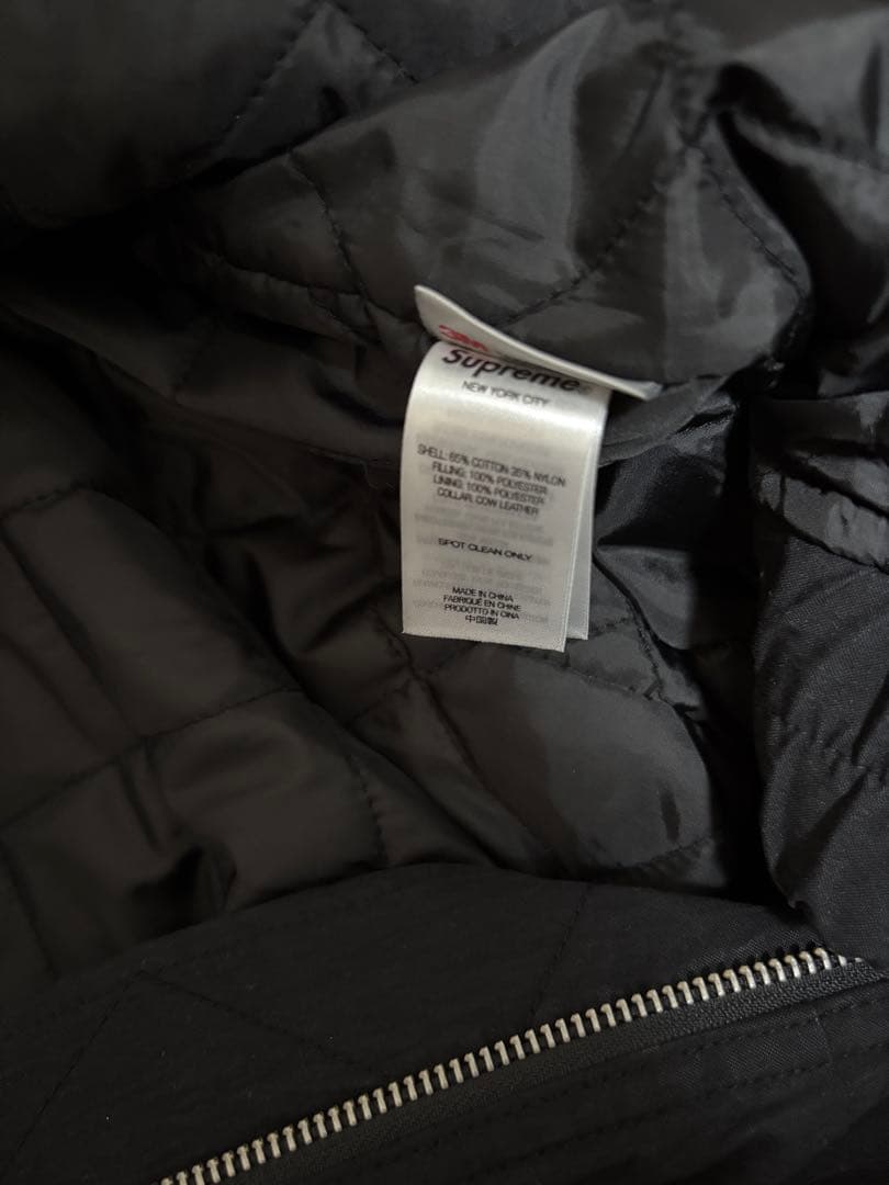 ジャケット・アウター Supreme Leather Collar Utility Jacket