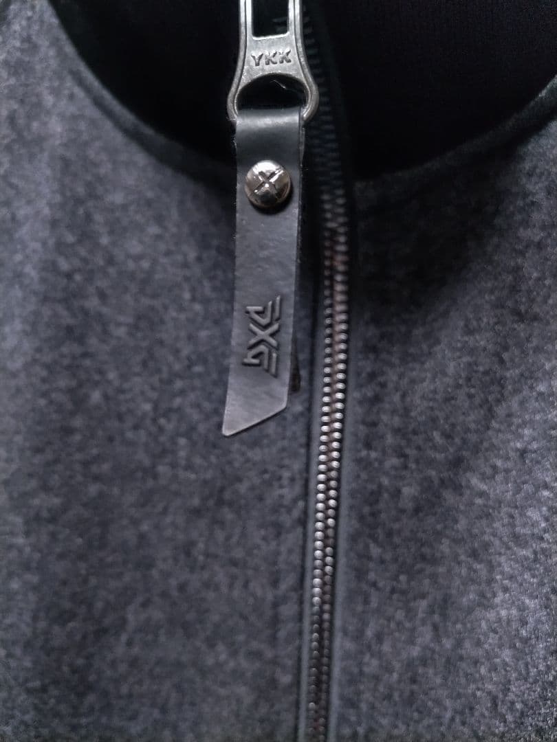 美品　PXG ジップアップ　ニットジャケット　グレー