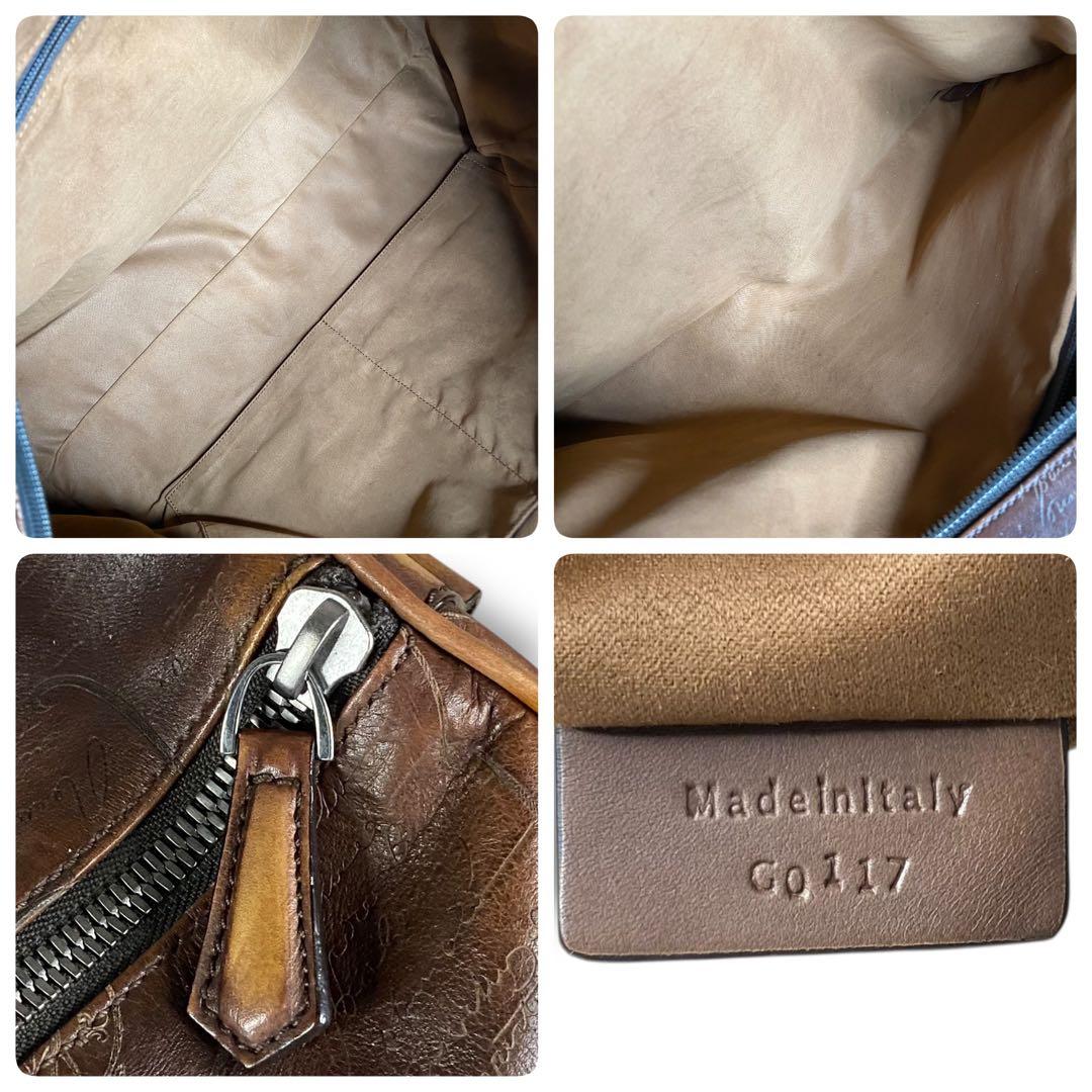 美品 ベルルッティ カリグラフィ ボストンバッグ 2WAY ジュールオフ レザー