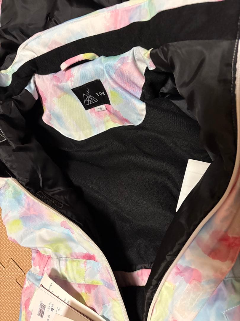 新品　YUK ユック 80cm スキーウェア スノーウエア つなぎ 子供 雪遊び