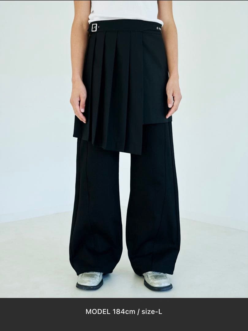 パンツ Camphor wood EYELET PLEATS WRAP SKIRT