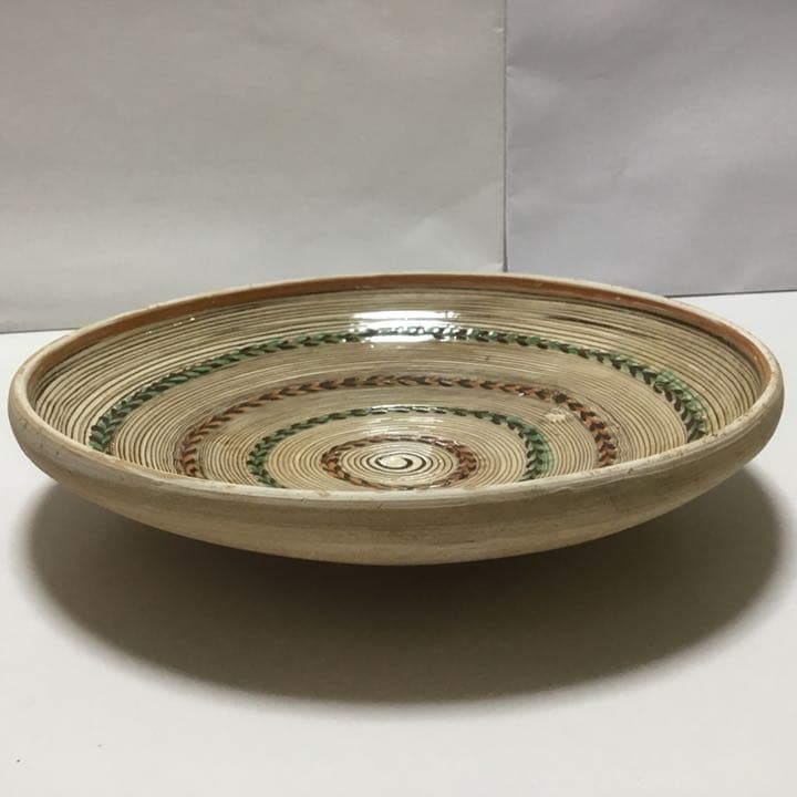 ルーマニア ホレズ窯 ホレズ焼 26cm 新品 伝統工芸 美しい文様 レア 希少