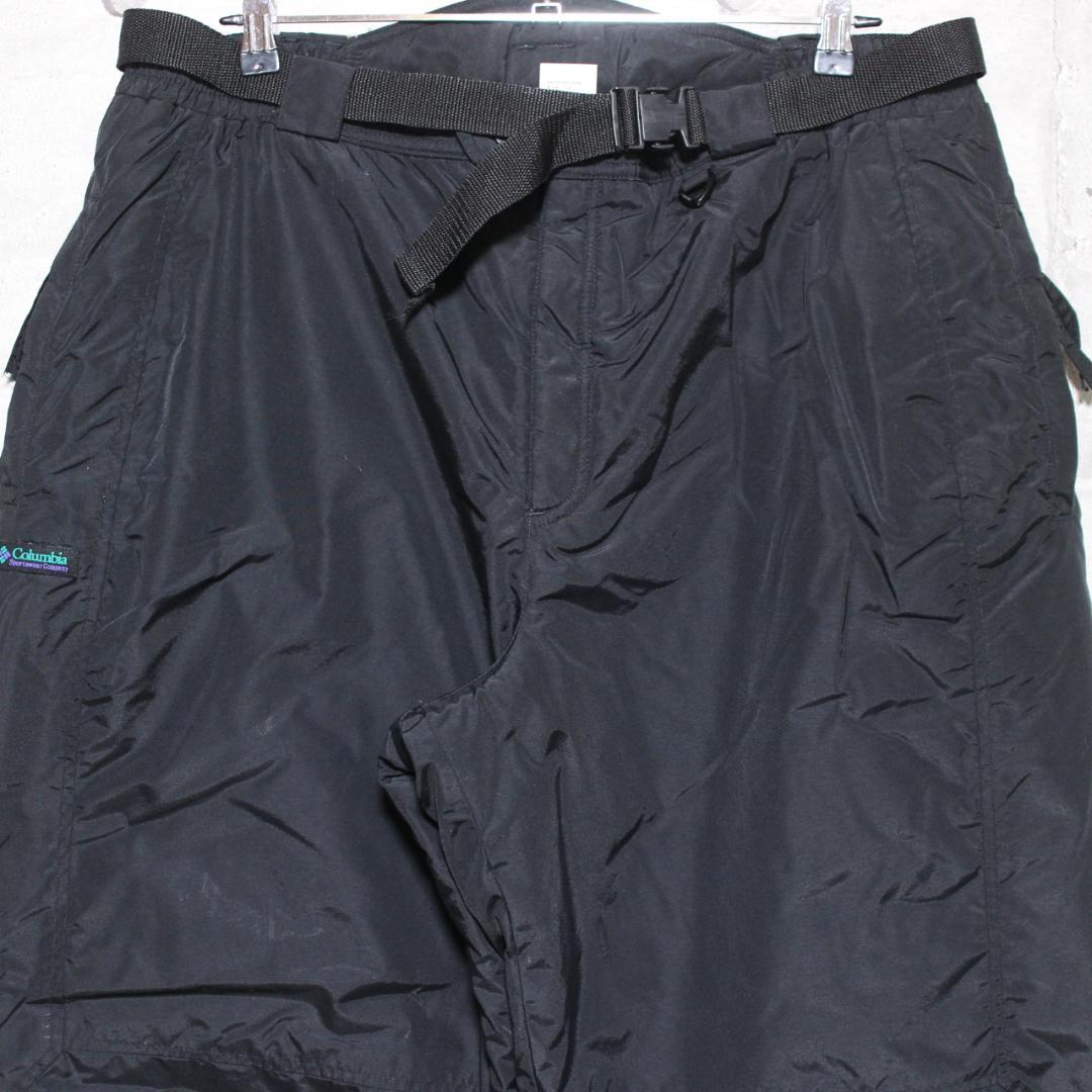 【美品 超極太 極暖】中綿入り 裾ゴム【XL】US輸入 コロンビア スノーパンツ