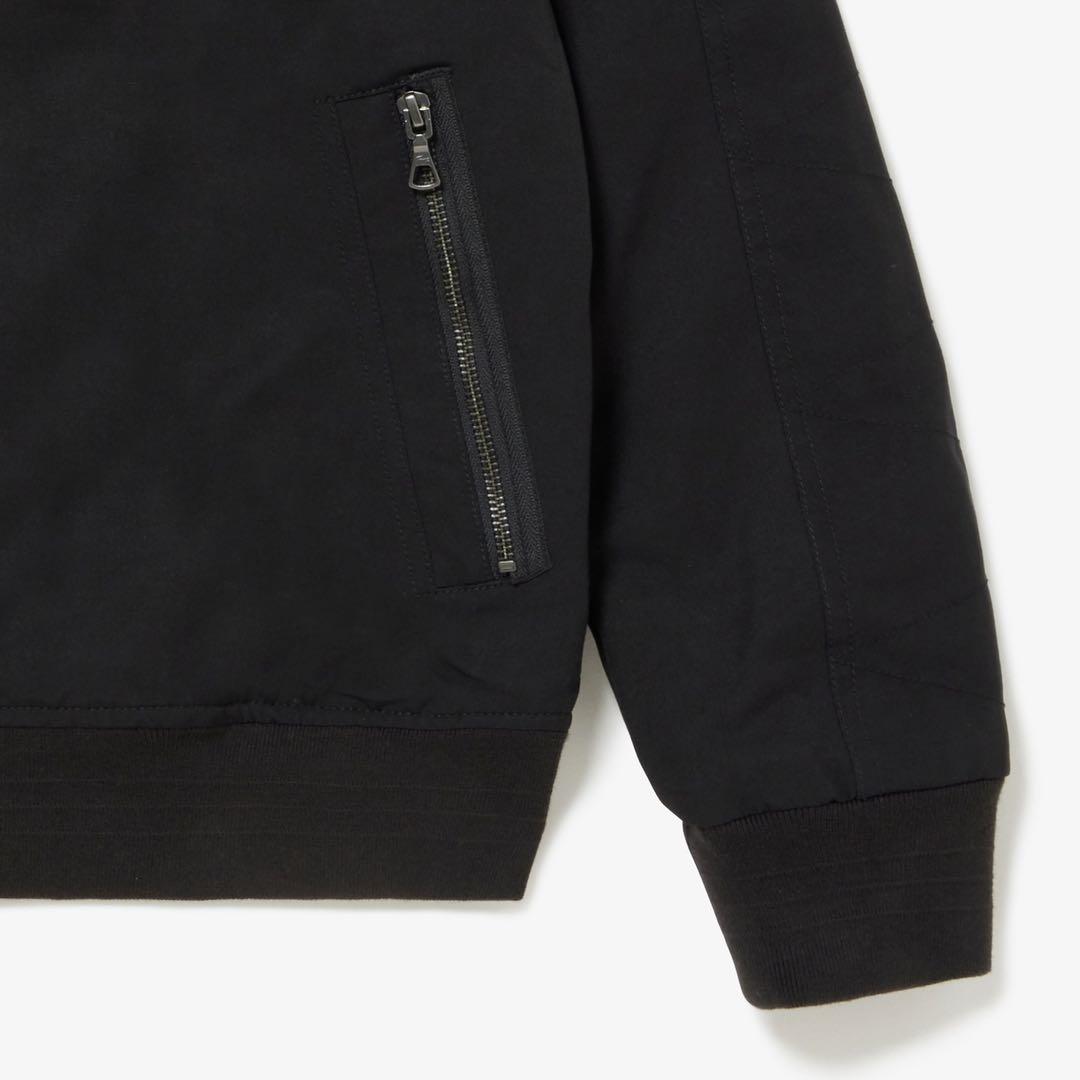 【LACOSTE/ラコステ】リバーシブルボンバージャケット　ブラック×グレー L
