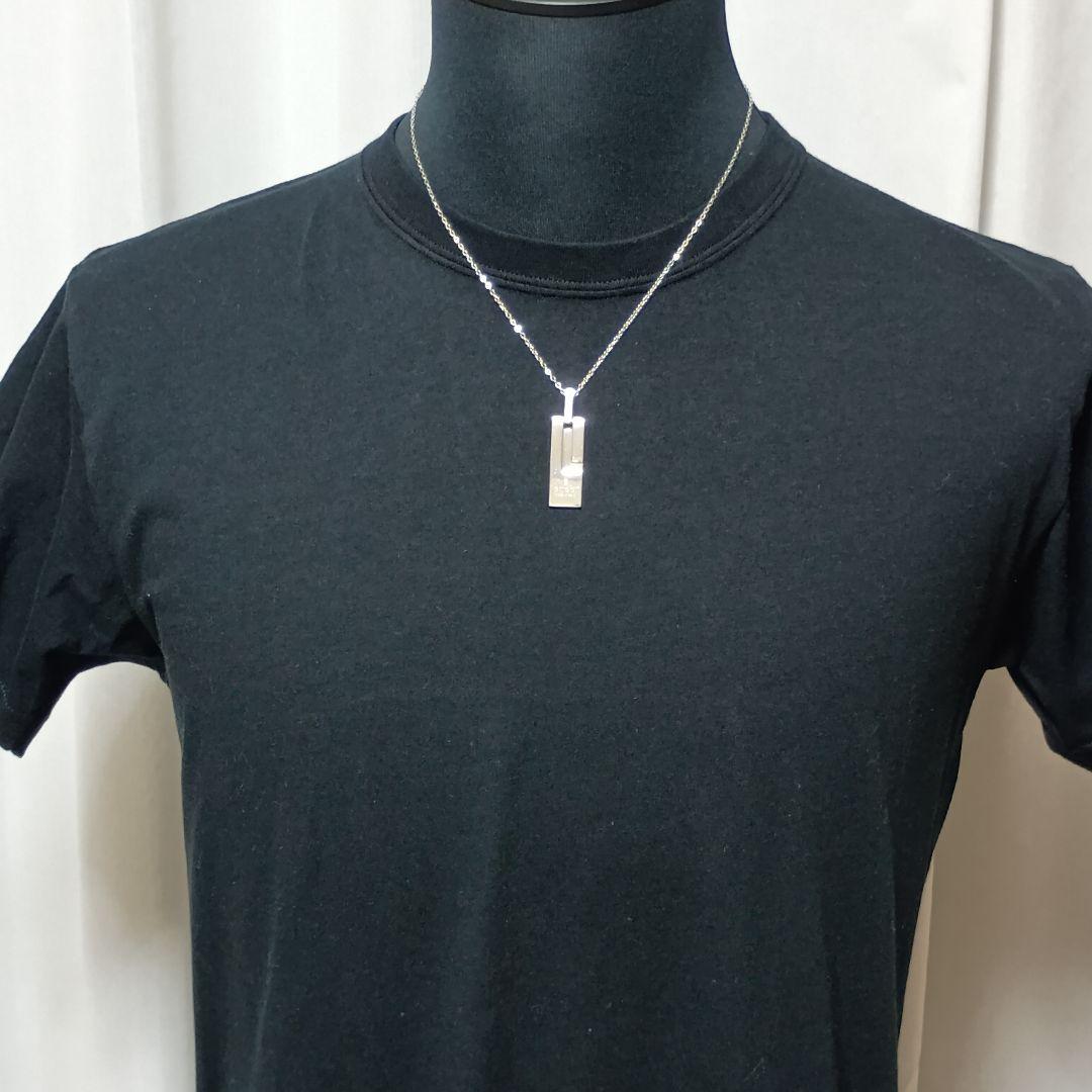 GUCCI Gプレート ネックレス 50cm SILVER925