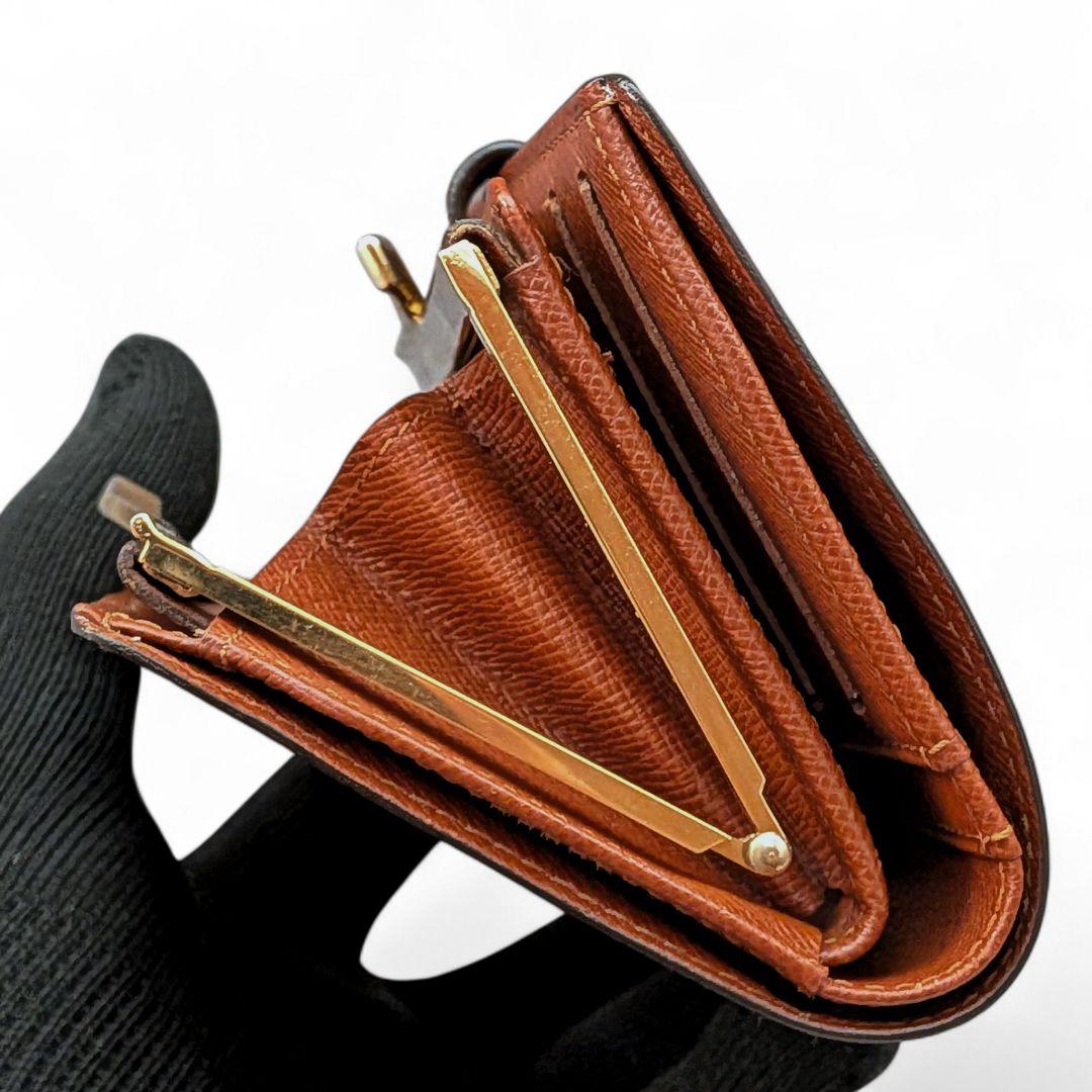 美品 ルイヴィトン モノグラム ポルトモネ ビエ ヴィエノワ 折り財布 がま口
