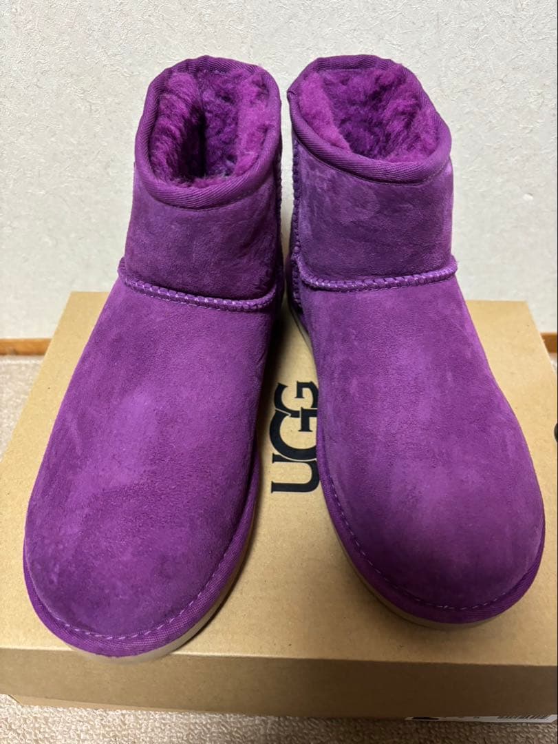 【極美品】UGG パープル ムートンブーツ