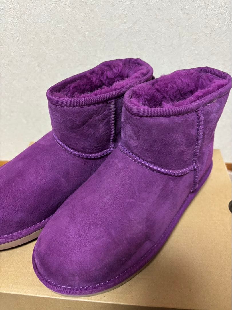 【極美品】UGG パープル ムートンブーツ