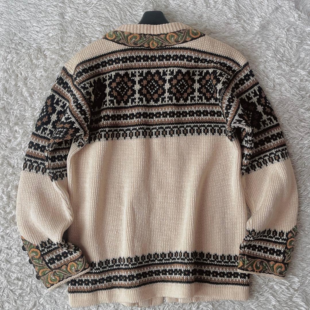 【美品】ノードストリック ノルディックニット カーディガン メタルフック