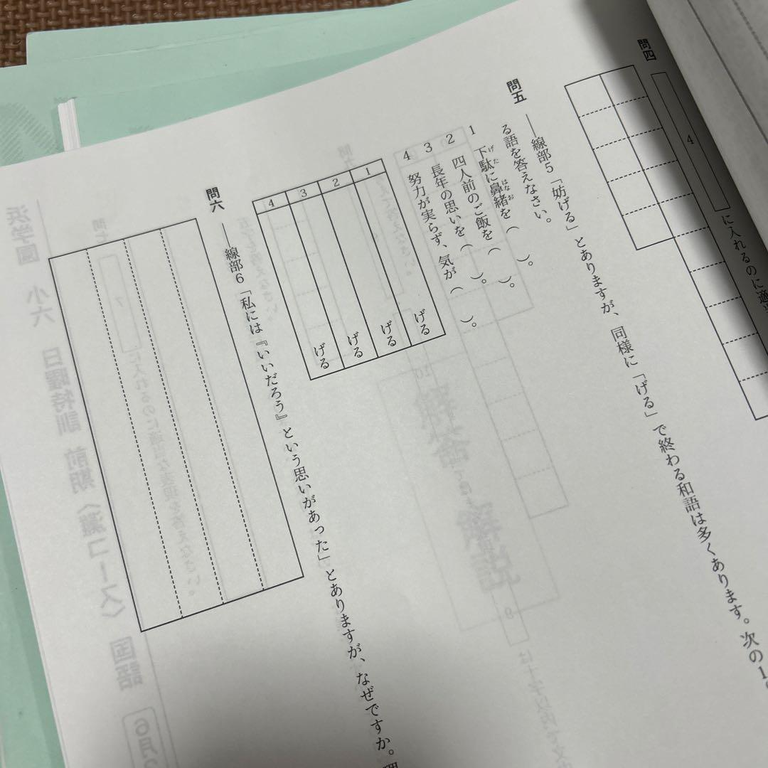 日曜特訓 前期（選コース）国語 10冊セット