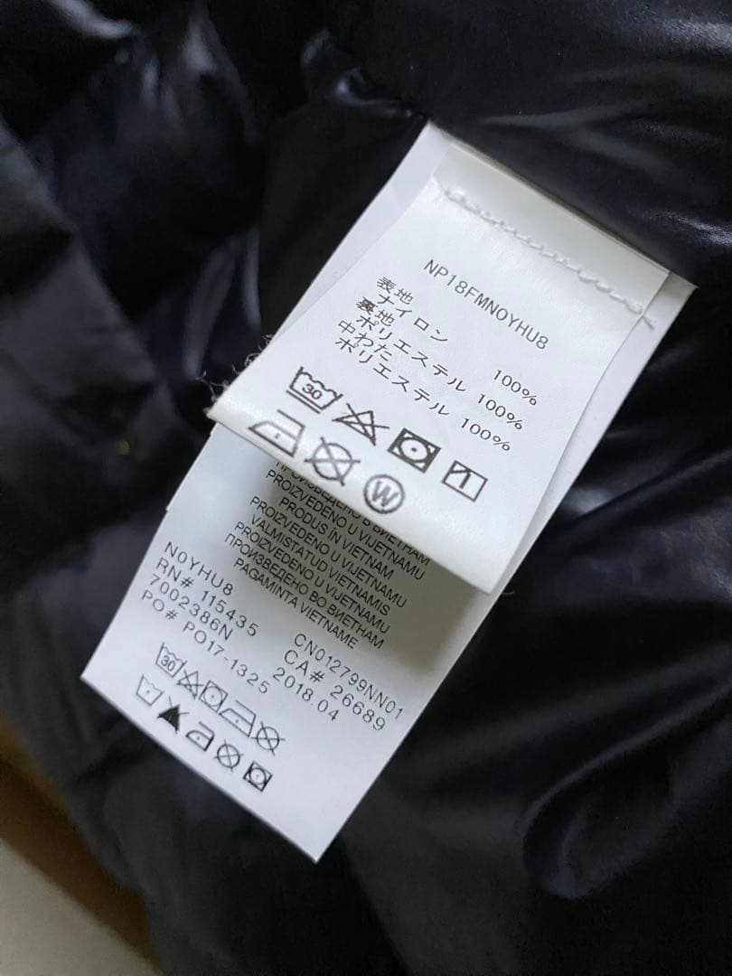 NAPAPIJRI ブラック ダウンベスト