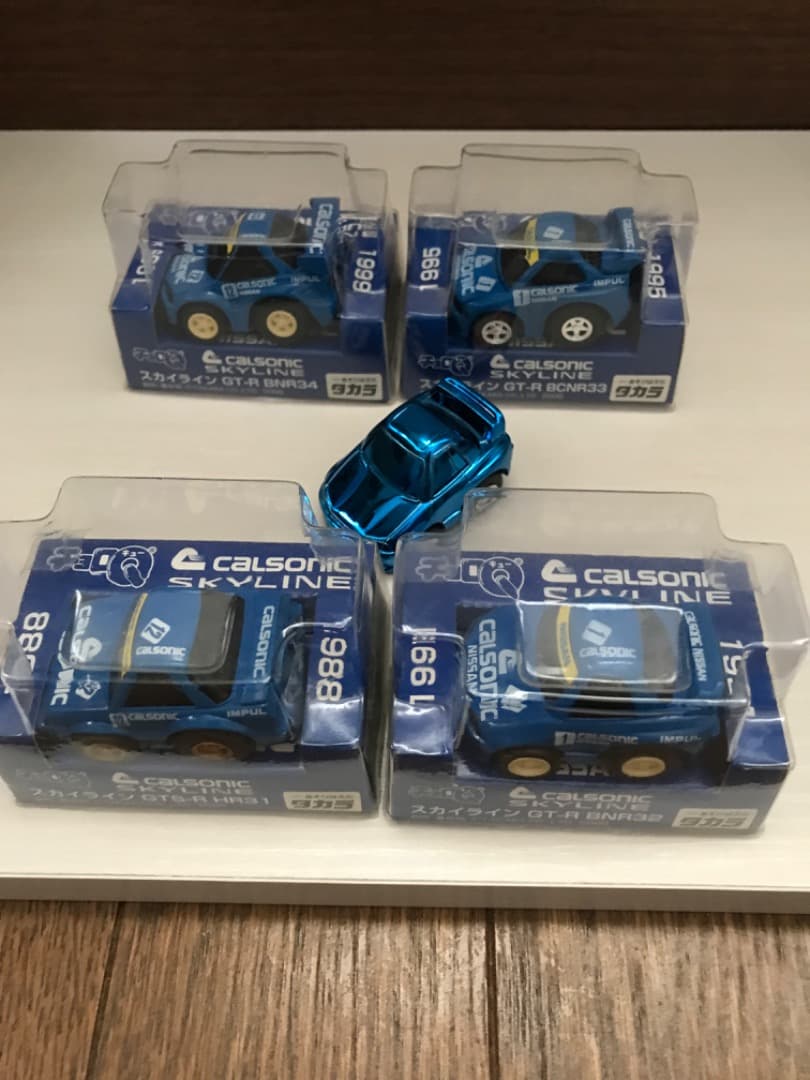 ①チョロQ Calsonic Skyline 4台セット