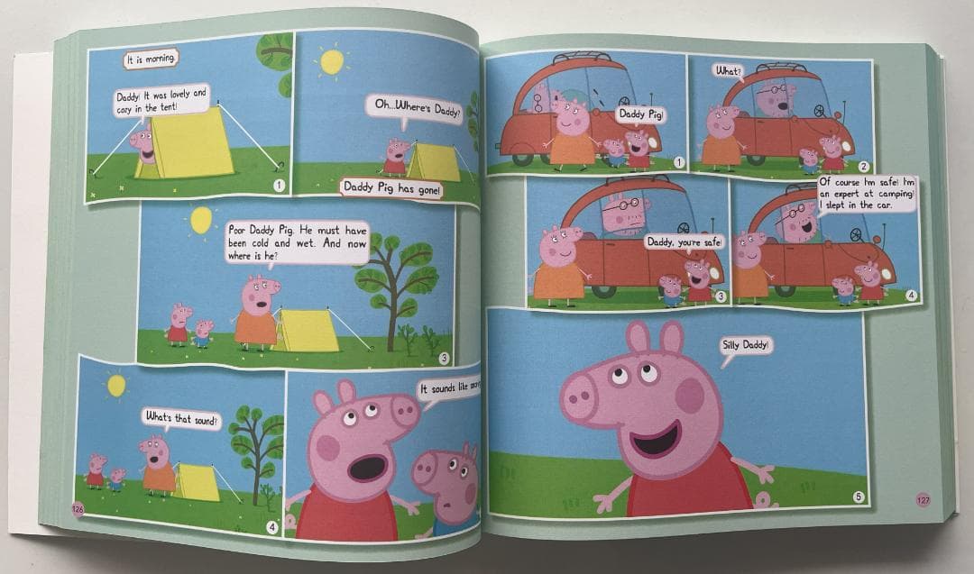 Peppa Pig ペッパピッグ　漫画版シリーズ1 絵本2冊全冊音源付動画付