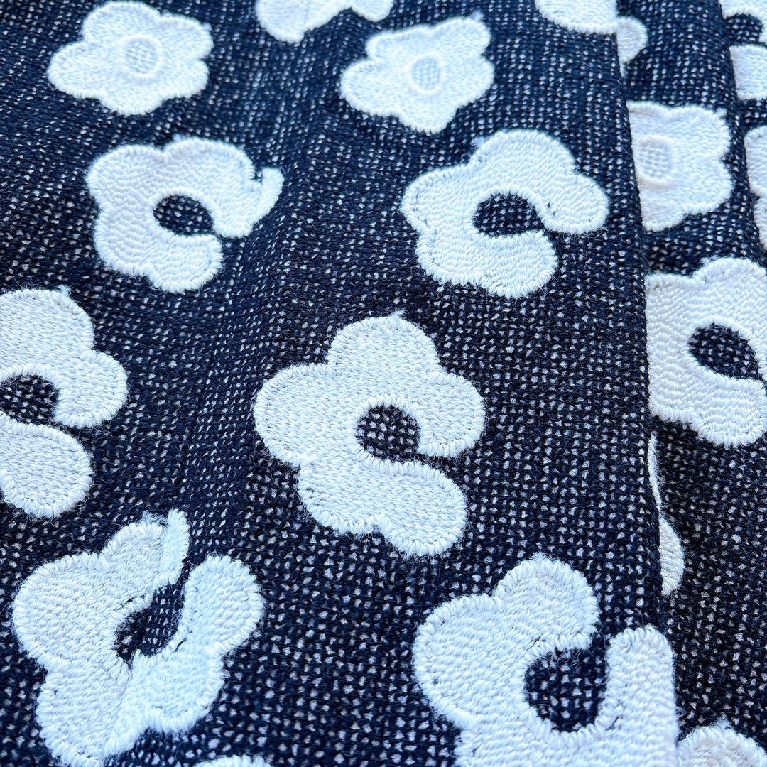 タグ付✨13,2万 Rene 2023 フラワー刺繍タックスカート 36 白×黒