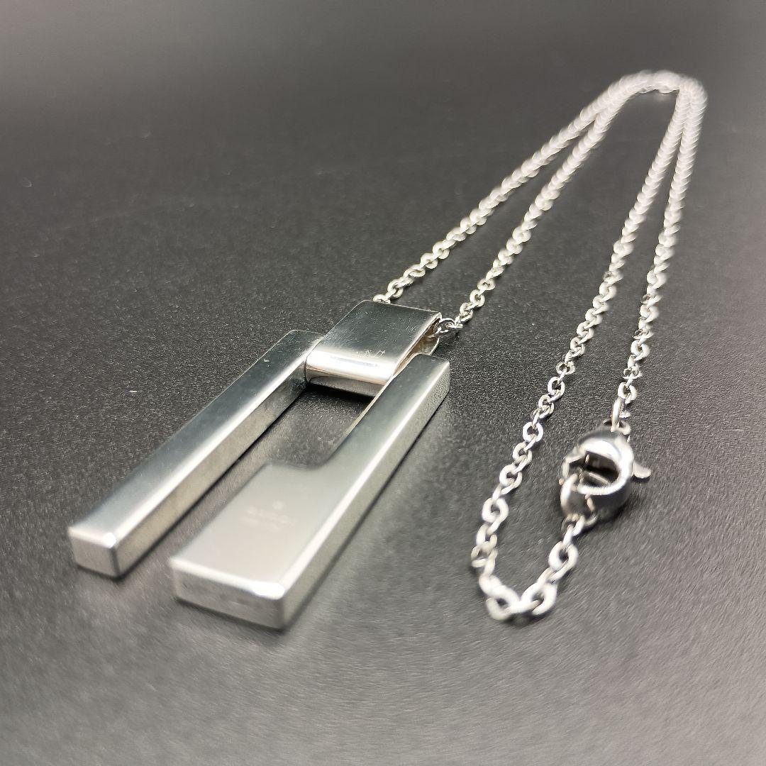 GUCCI　Gロゴ ネックレス 50cm SILVER925