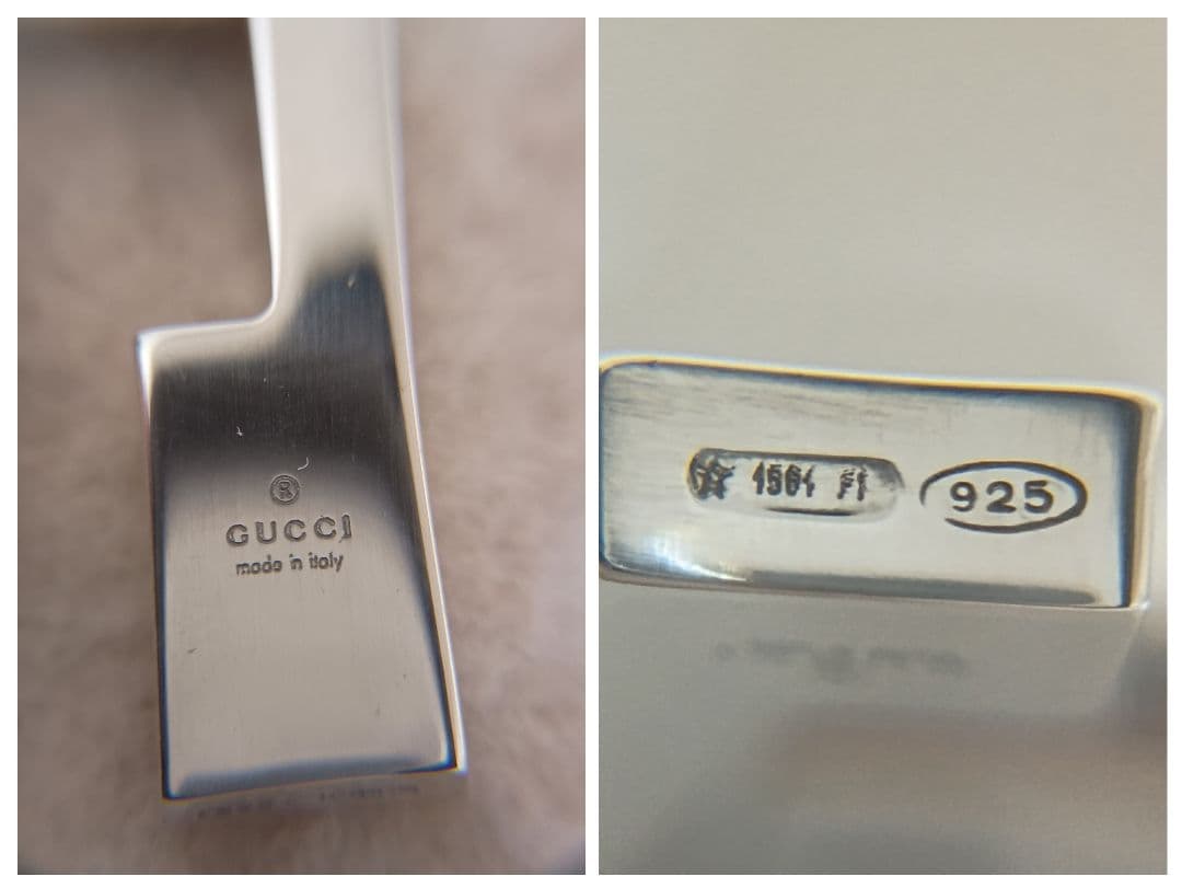 GUCCI　Gロゴ ネックレス 50cm SILVER925