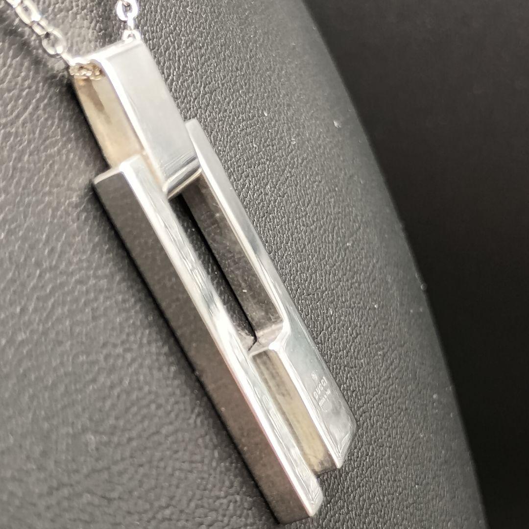 GUCCI　Gロゴ ネックレス 50cm SILVER925