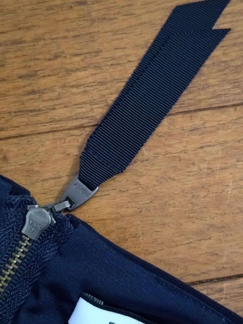 FOXEY NEW YORK フォクシー　38 ネイビー 半袖 ワンピース