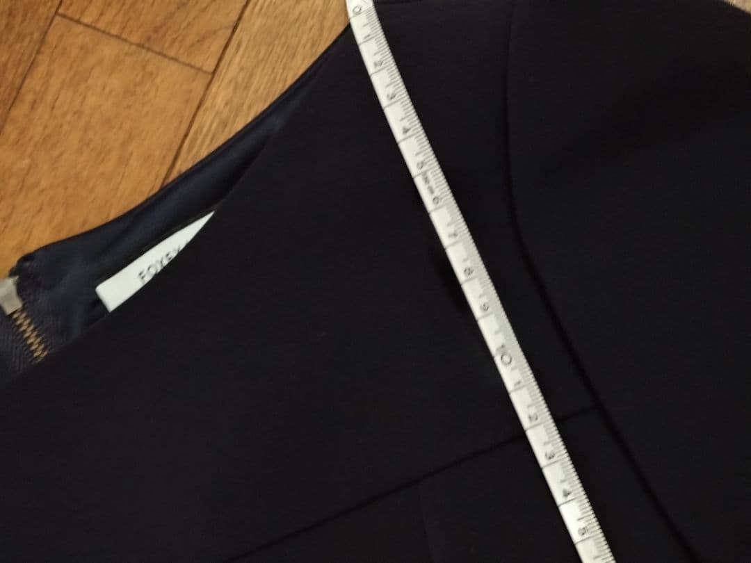 FOXEY NEW YORK フォクシー　38 ネイビー 半袖 ワンピース