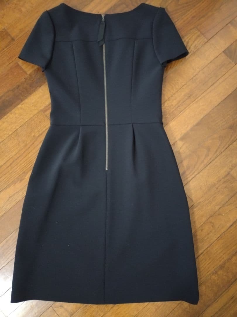 FOXEY NEW YORK フォクシー　38 ネイビー 半袖 ワンピース