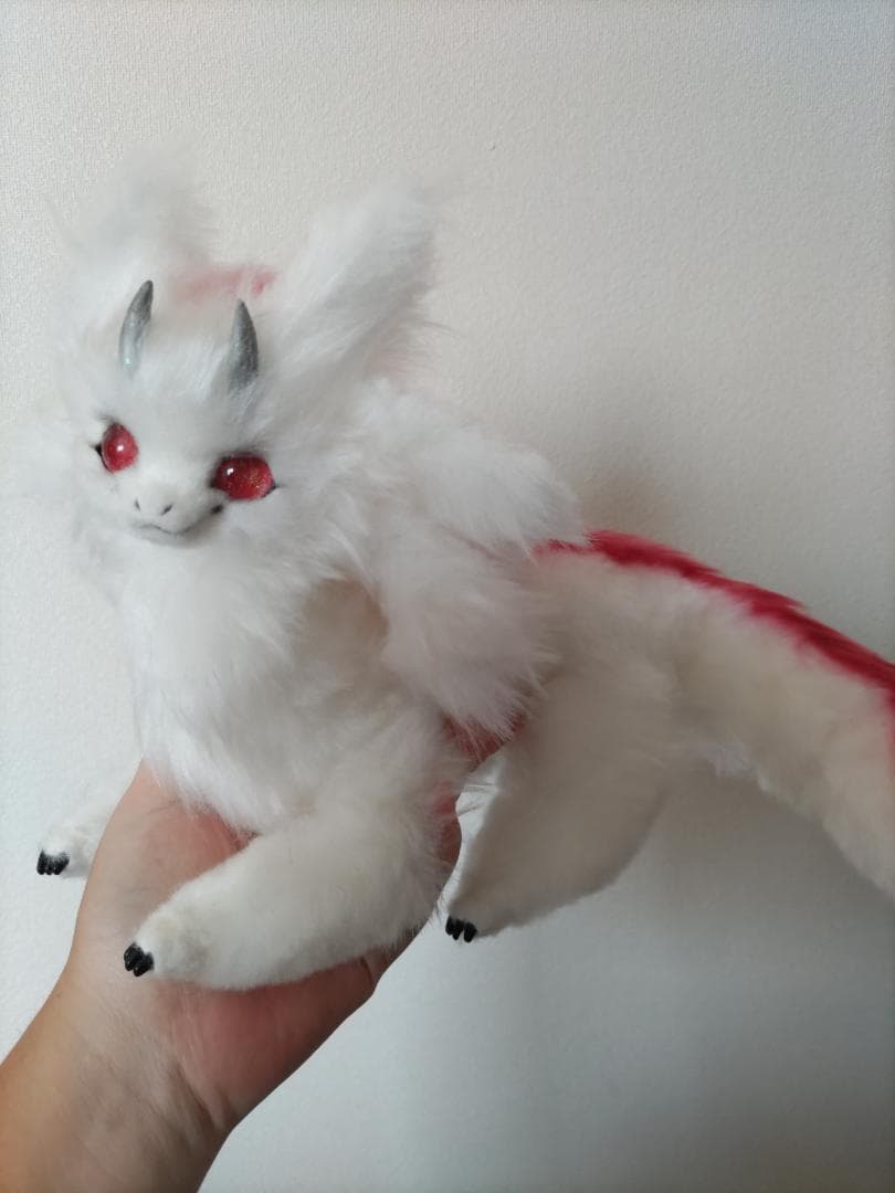 アートドール　ドラゴン　龍　幻獣　作家様　ぬいぐるみ　白龍