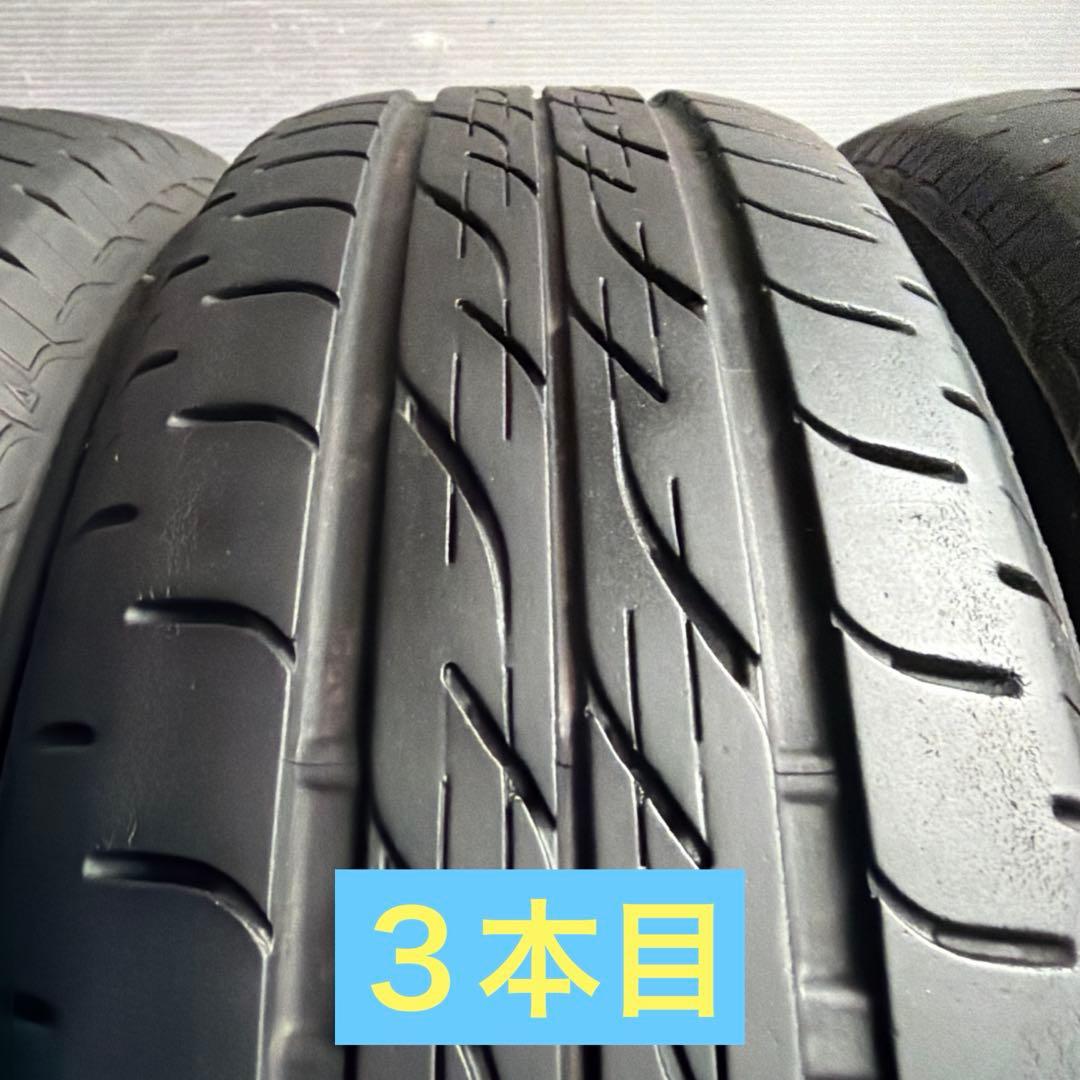 送料無料◆155/65R13/夏4本/残溝約4㎜/製造2020年/BS