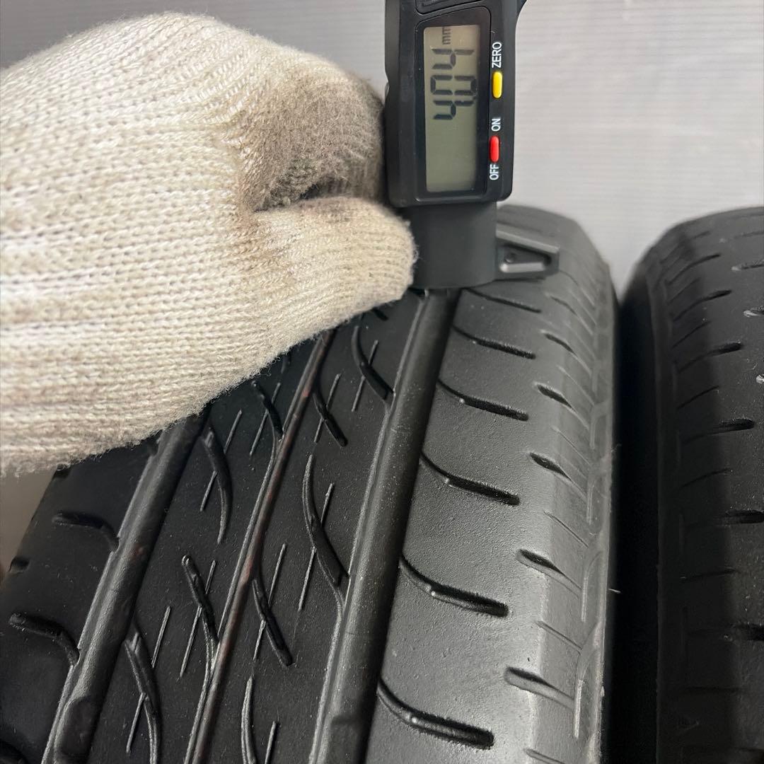 送料無料◆155/65R13/夏4本/残溝約4㎜/製造2020年/BS