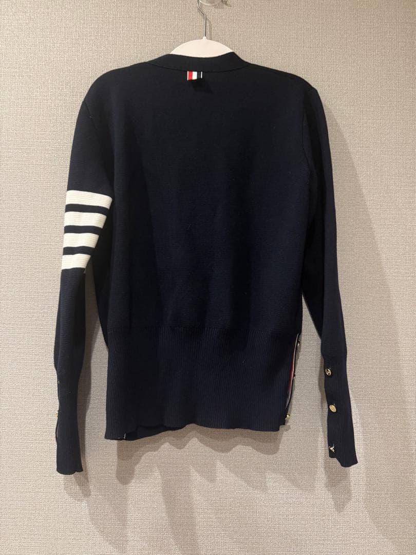 Thom Browne コットン4BARミラノクラシックVネックカーディガン